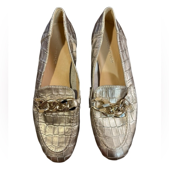 Donald J Pliner Balton Chain Loafer in Platino Size 7.5 - Picture 6 of 9